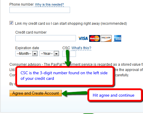 paypal terms and conditions