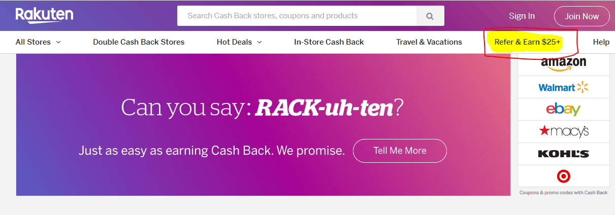 Rakuten affiliate program