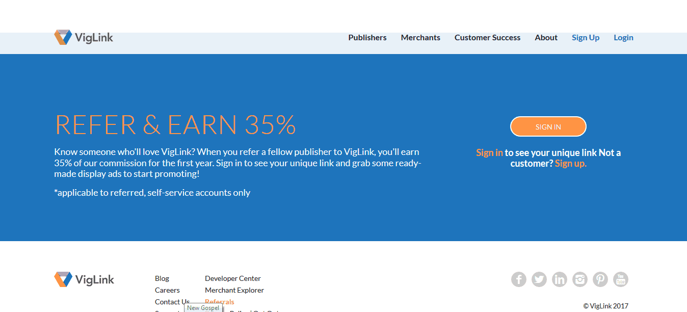 Viglink affiliate network