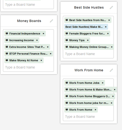 Tailwind Board Lists