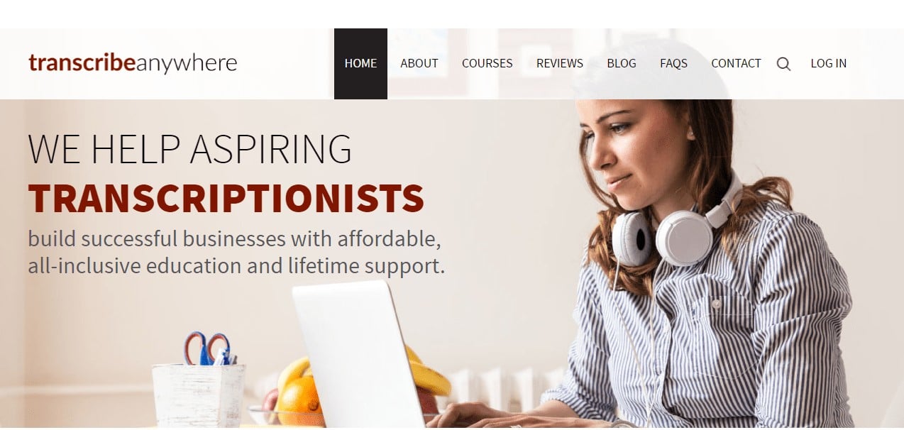 best online courses to take - work at home as a transcriber