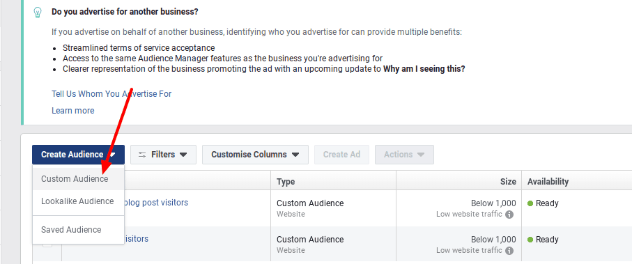Facebook audience insights