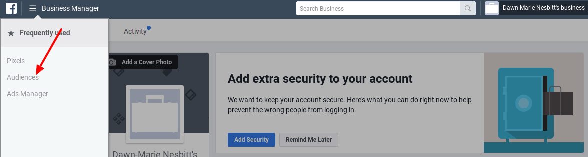 Facebook business manager