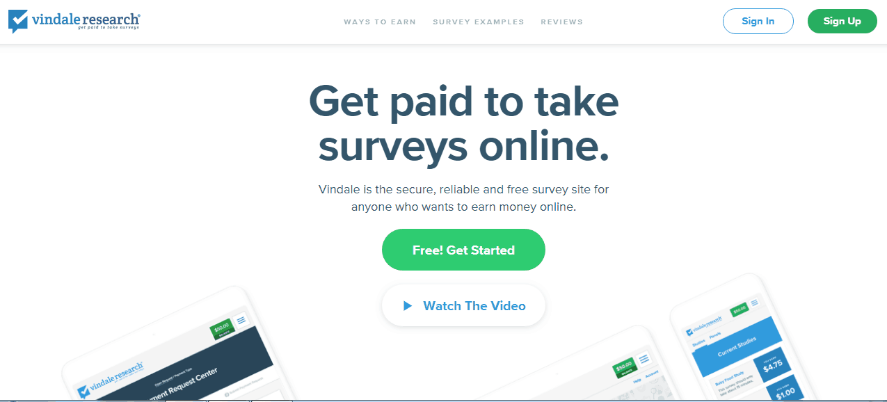 get paid to take surveys online from vindale research
