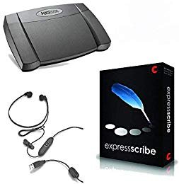 Express Scribe Pro Transcription Software with USB Foot Pedal