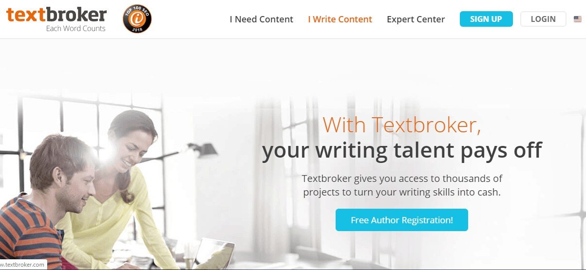 get paid to write articles at textbroker