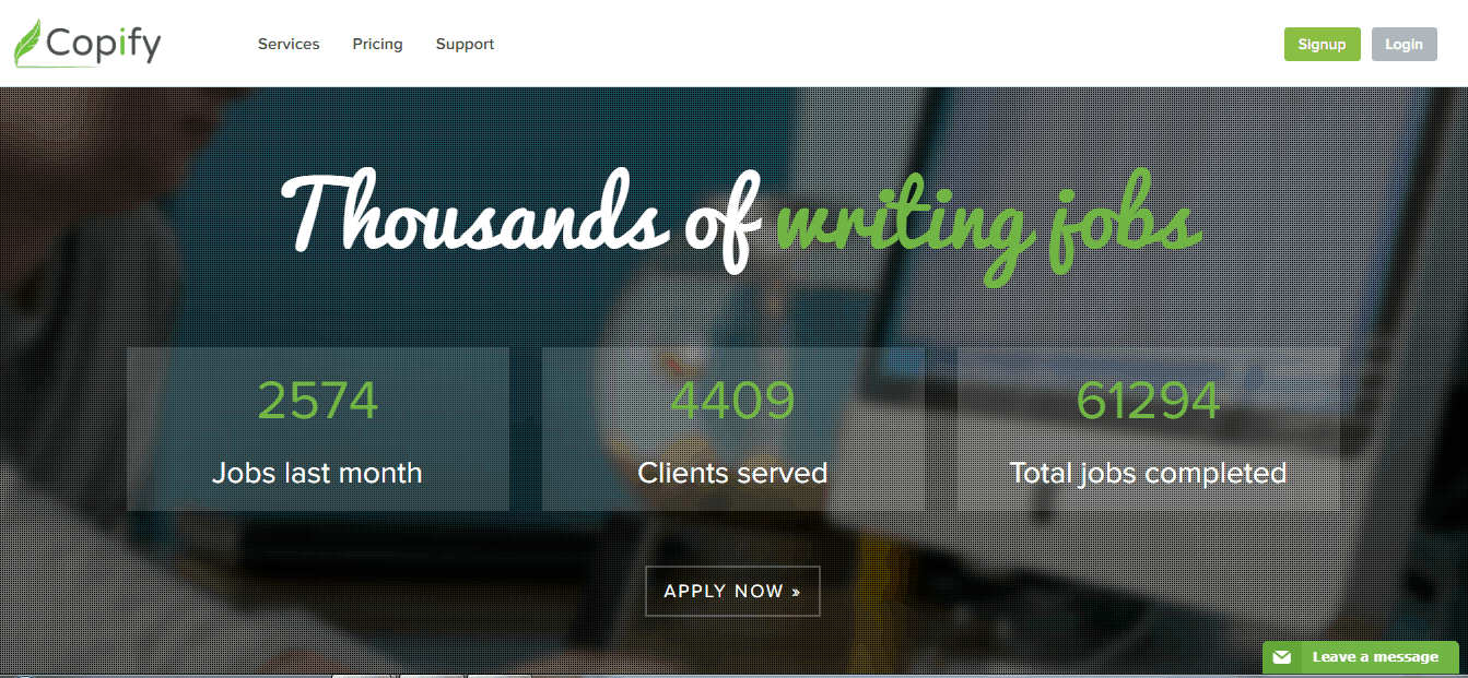 paid online writing jobs at copify
