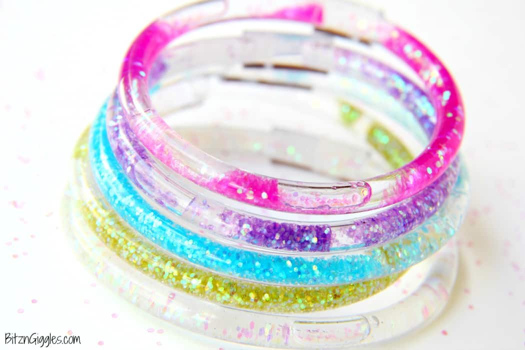 Water glitter friendship bracelets