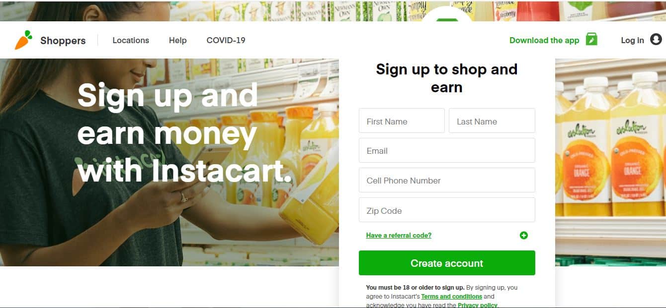 make money with Instacart