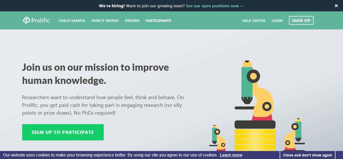 get paid cash on prolific