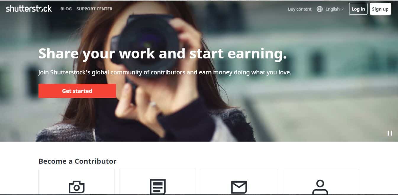 start earning money selling photos on shutterstock