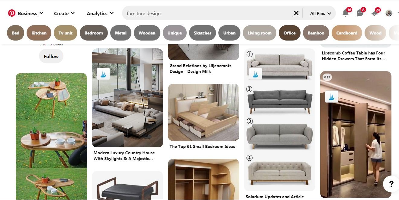 furniture designs on Pinterest