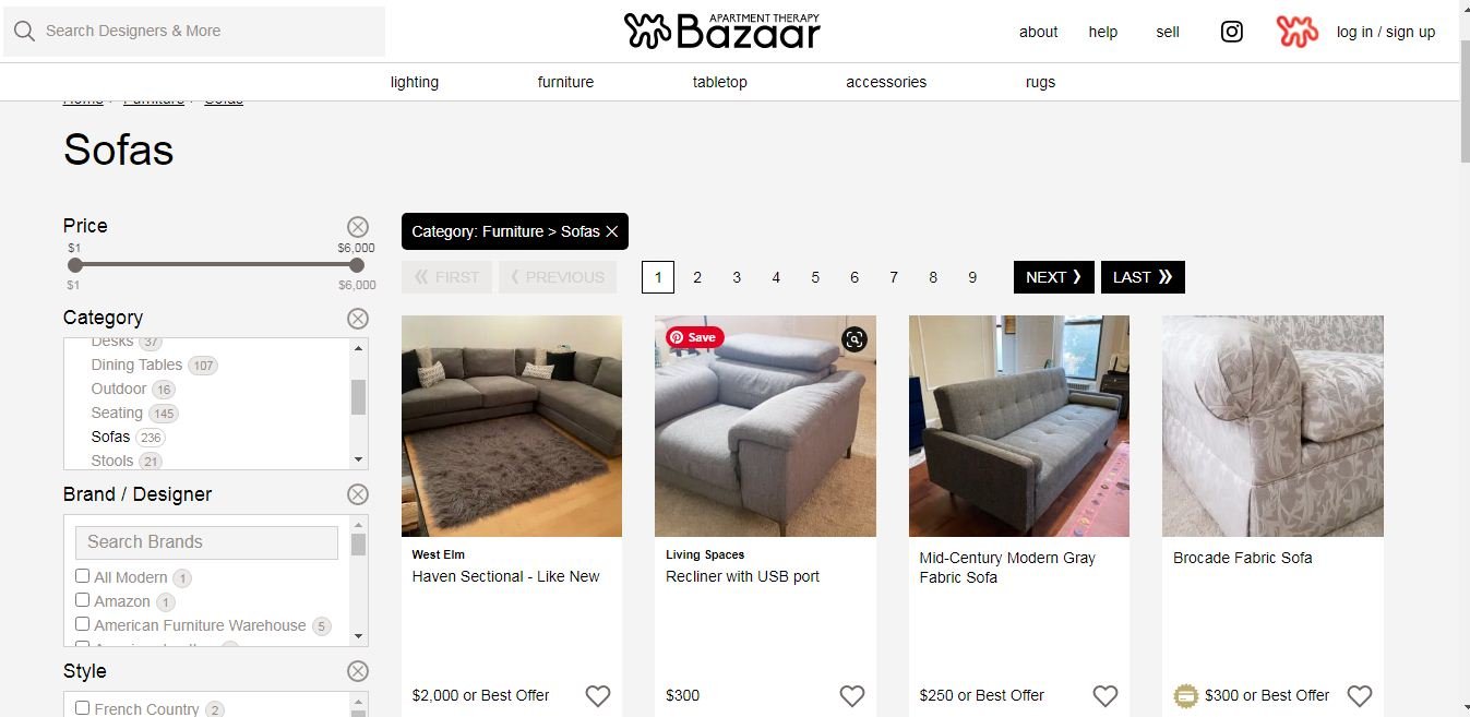 Apartment Therapy Bazaar