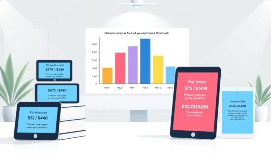 online surveys payout thresholds