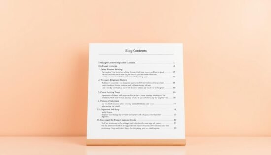 profitable niche blog content structure