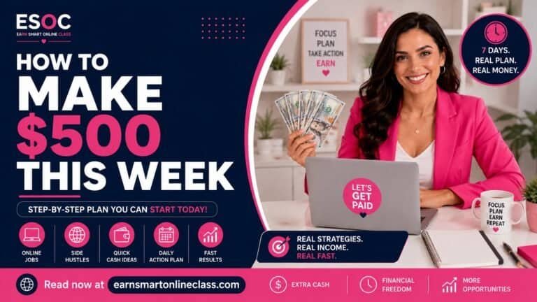 how to make 500 dollars per week